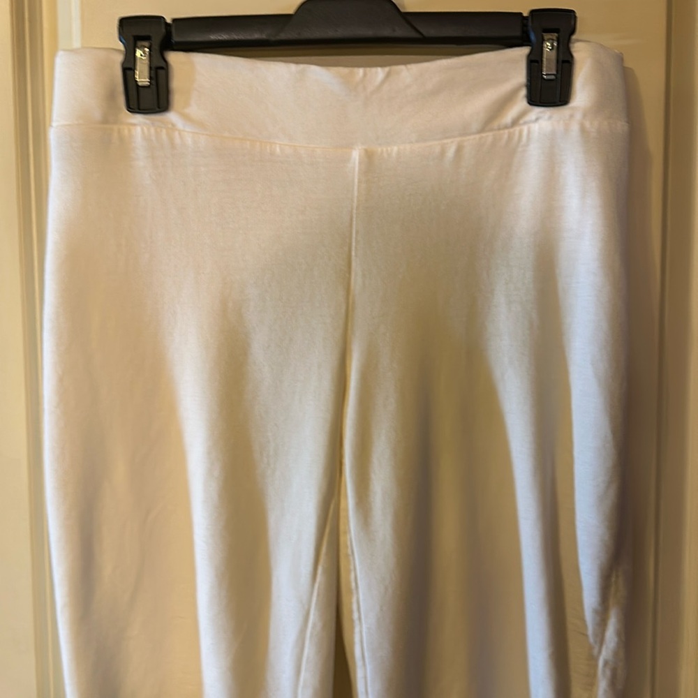 JJill crop pull on pants white Never Worn
